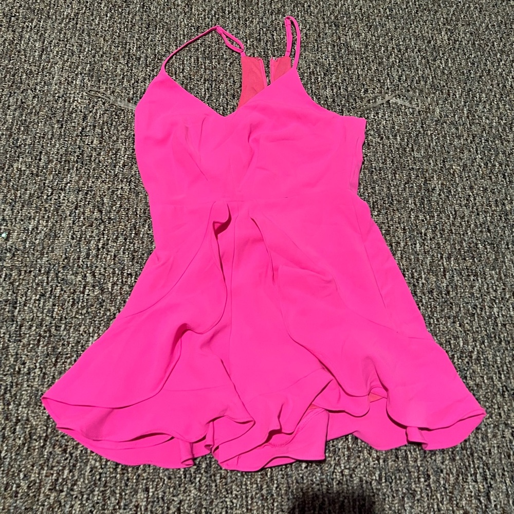 size small pink romper
